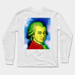 Wolfgang Amadeus Mozart Portrait | Wolfgang Amadeus Mozart Artwork 5 Long Sleeve T-Shirt